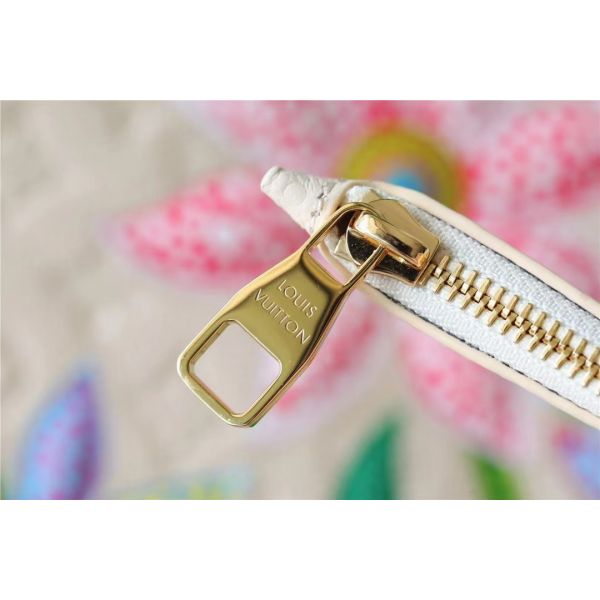 La partie a stigmatisé des dames monogramme Empreinte de Neverfull millimètre de sac à main avec la marqueterie de fleur