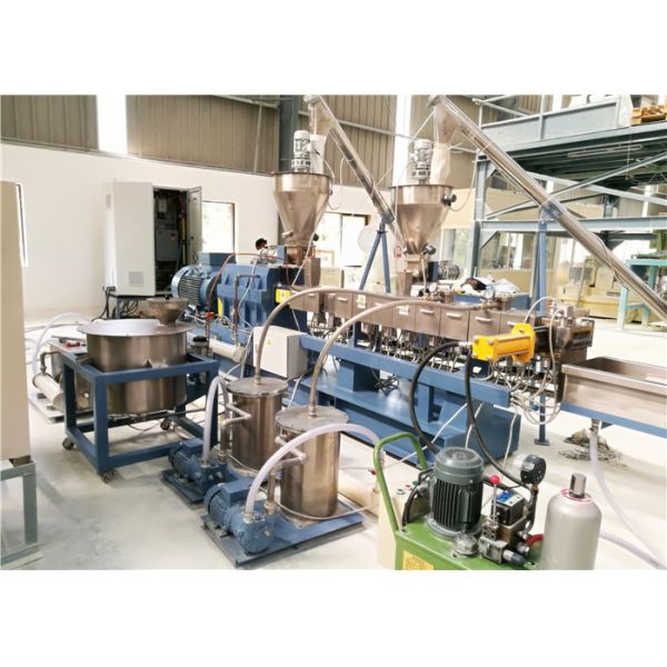 Plastic Twin Screw Extruder Machine For Filler Masterbatch Making CE ISO Approval