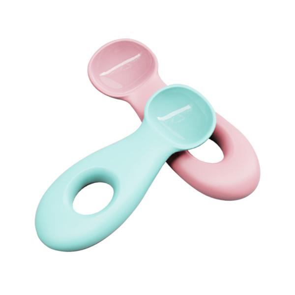 1 To 2 Years Silicone Infant Spoons Gel Soft Silicone Feeding Spoon For Newborn Toddlers