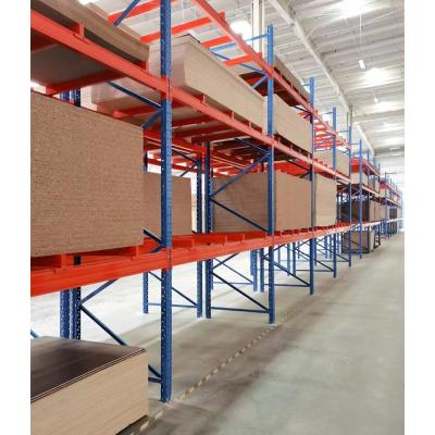Estacas de paletes pesadas de alta capacidade para armazenamento de placas de partículas pesadas e de madeira compensada
