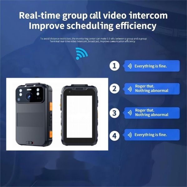 4G Wifi NFC BodyCam Night Vision Two-Way Video Audio Communication