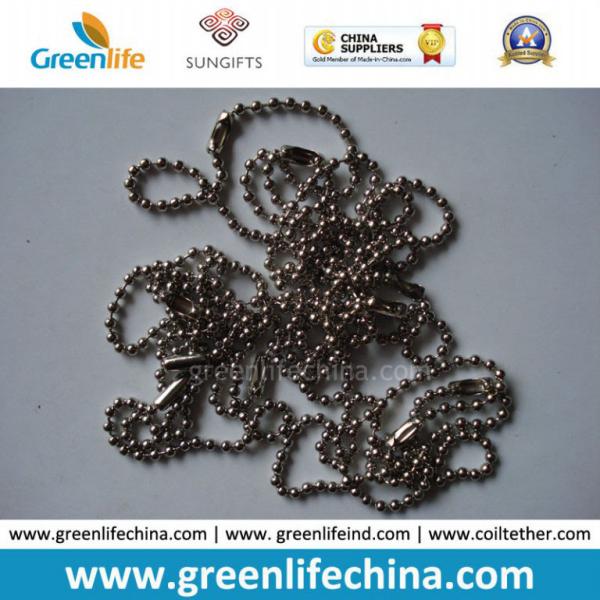 Short Length Metal Bead Shinning Silver Plated Ball Chain Accessories