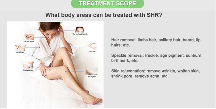 multifunctional IPL SHR E-light 3 system in 1 machine hair removal machine / IPL hair removal 16*50mm big spot size