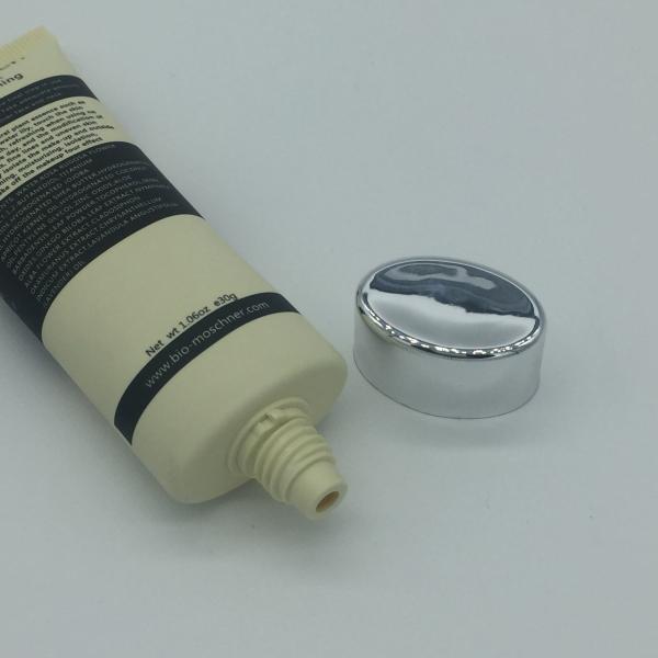 Os cuidados pessoais 400g 60MM tamparam os tubos cosméticos plásticos ovais