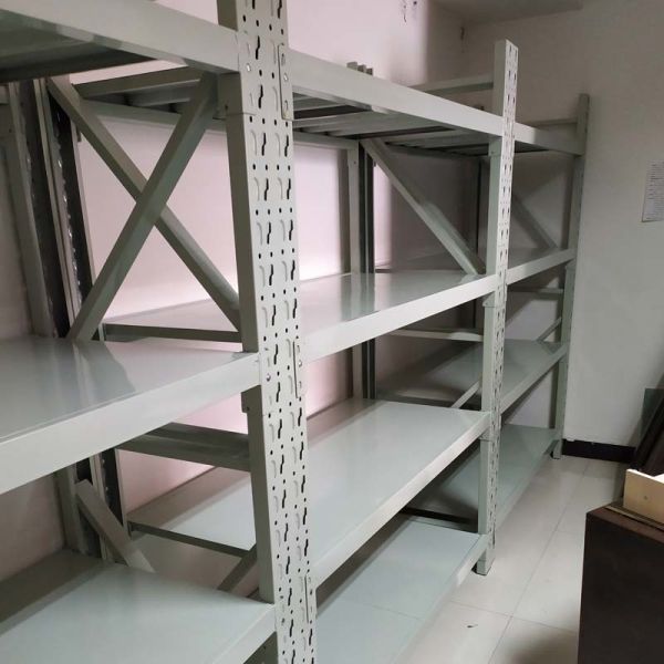 Rust Free Industrial Warehouse Racking Rivetier Boltless Shelving Powder Coating