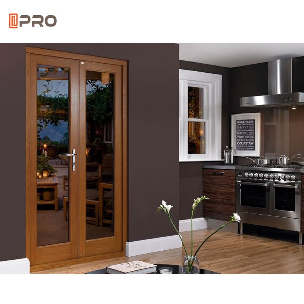 Black Steel Aluminum Double Glass Office Swing Half Doors With Glass Hinged Indoor Door