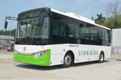 Hybrid Urban Intra City Bus 70L Fuel , Mudan Inner City Bus LHD Steering