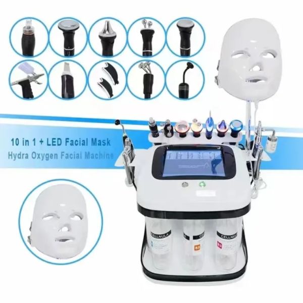 Face Lifting Moisturizing Facial Oxygen Bubble RF Hydro Microdermabrasion LED Facial Machine