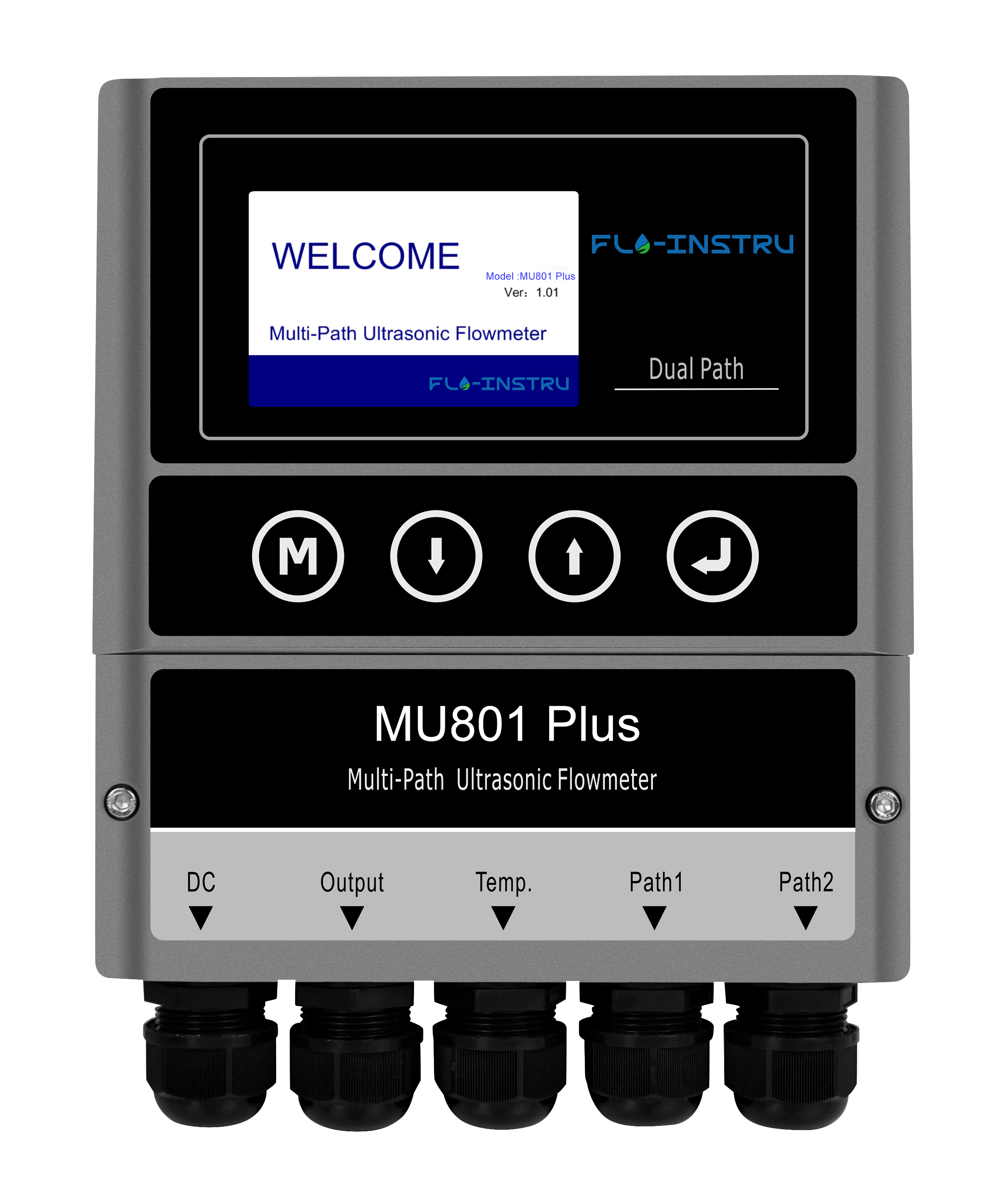MU801 Plus Multi-Path Ultrasonic Flowmeter with High Precision ±0.5% and Resistance to Harsh Liquids