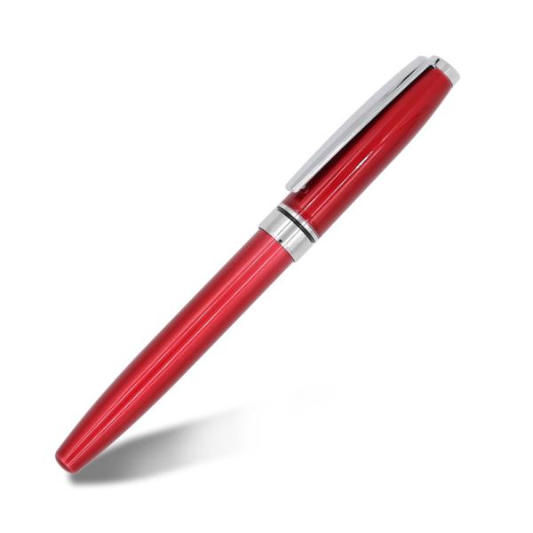 Metal Roller Ball Pen 1.0mm Bullet Tip Classic Ballpoint Pens Gel Ink Signature Pen