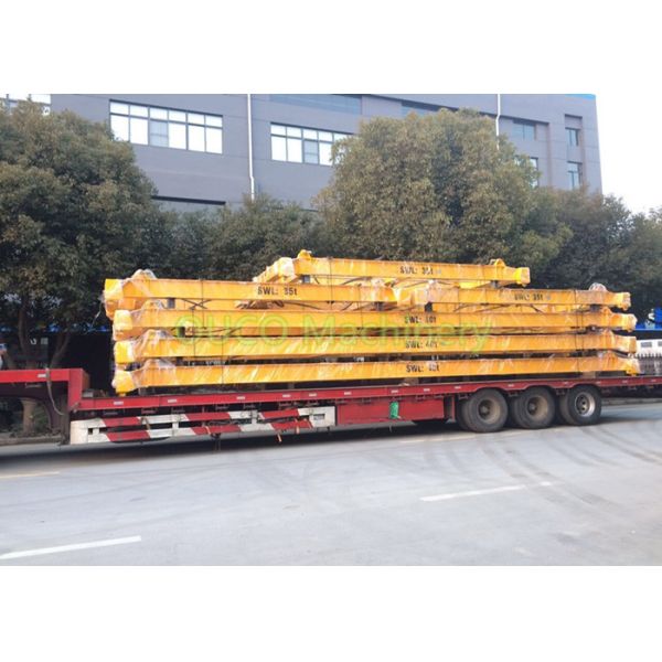 Yellow Container Lifting Spreader , Electric Container Spreader Bar For Lifting Containers