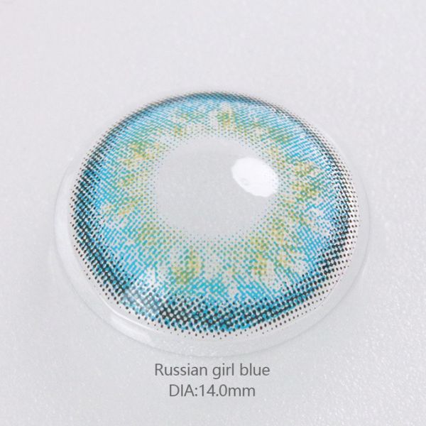 Oem Brilliant Blue Green Contacts Colored Eye Contacts Non Prescription 14mm