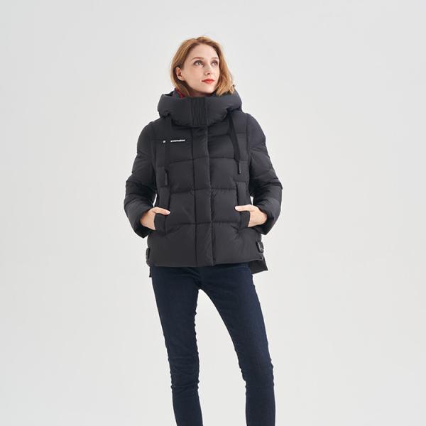 FODARLLOY Wholesale Cotton Fabric Puffy Slim Jacket Ladies Winter Long Coat Puffer Down