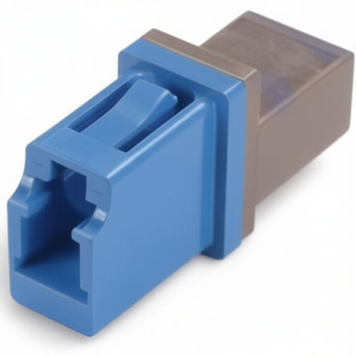 Simplex Fiber Optic Adapter Featuring LC and MU Style Connectors L-com FOA-015