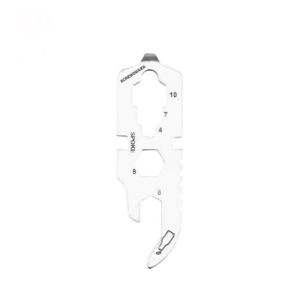 420 Stainless Steel 60MM Multi-Purpose EDC Tool Card Precision Sandblasting Silver Metal Bottle Opener