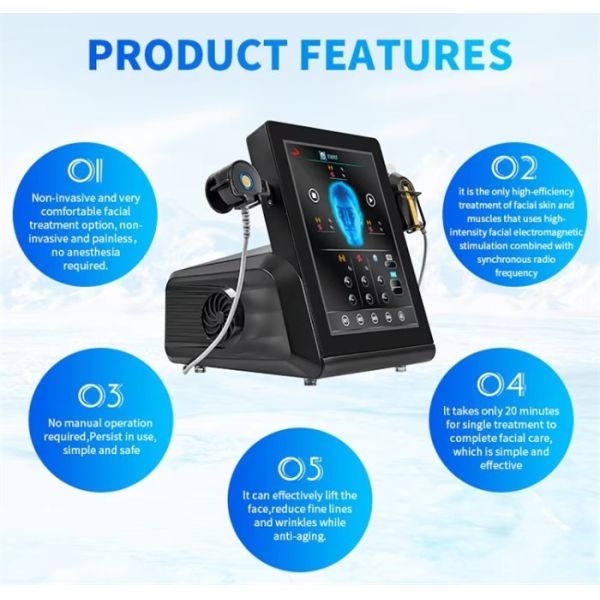 Massage facial Stimulation faciale Levé de visage de l' œil EMRF EMS machine de sculpture