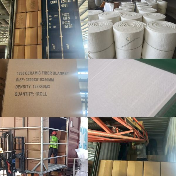 High Temp Ceramic Fiber Blanket For Furnace Thermal Insulation 1260°C 1430°C