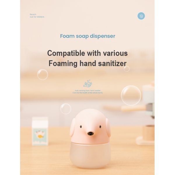 300ml Rechargeable Smart Dispenser Automatic Electric Hand Soap Dispenser Cute Animal Elephant Design Bathroom Kitchen