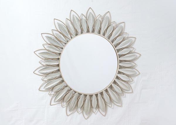 Decorative Round Hanging Sunburst Metal Wall Art Mirror