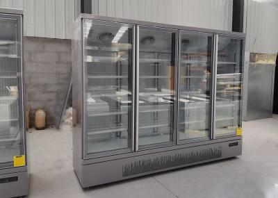 Commercial 1700L Upright Glass Door Cooler With SECOP Compressor