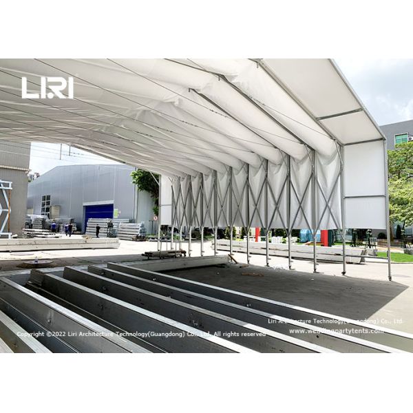 Large Folding Car Garage Tent Flexible Mobile Aluminum Manual Telescopic Sliding Shed