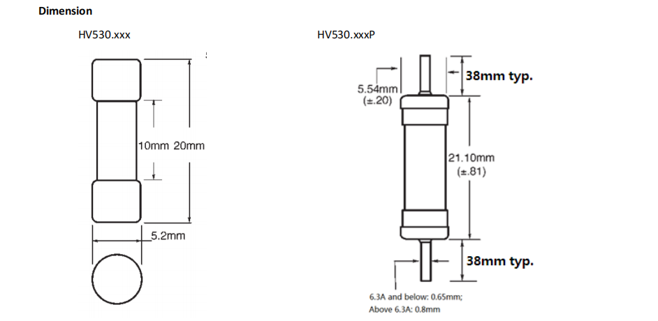 400 взрывателей трубки 500VDC 5x20mm быстро действующих фотовольтайческих керамических