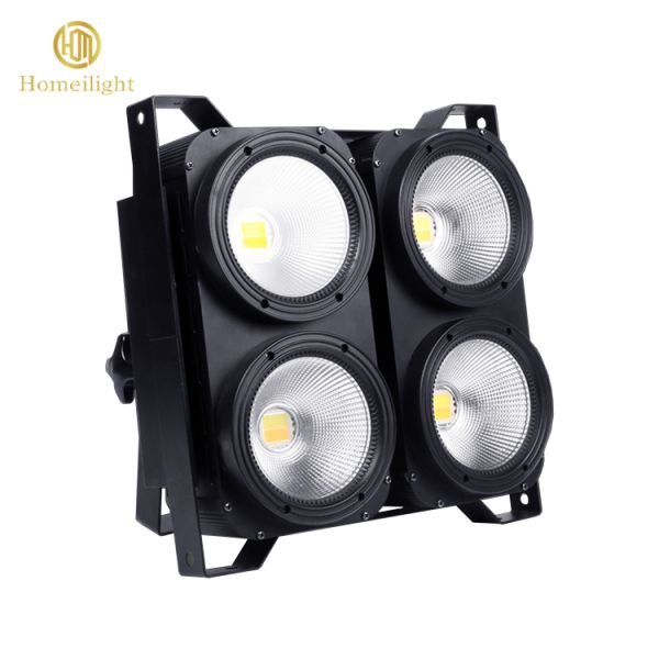 90-240v 4 Olhos 400W Cob LED Iluminação de palco, LED Blinders Audiência para festa de palco