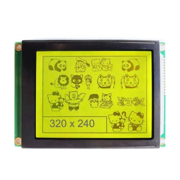 Hot Sale 320240 Lcd Display Yellow Green  COB Graphic Dots matrix Lcd Module