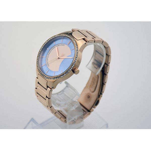 39mm Quartz Stainless Steel Ladies Watch 100m Water Resistant With Swarovski Stones