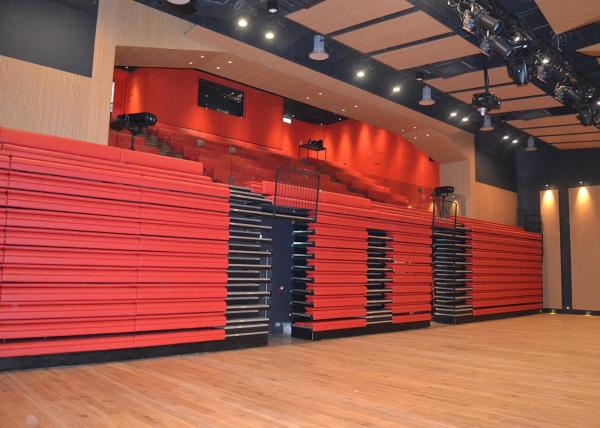 Practically Spectator Retractable Platform System , Foldable Bleacher Seats Backrest