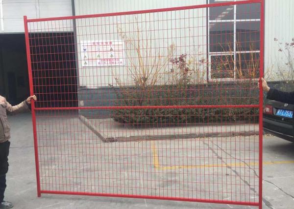 CE PCV Coated 6x10ft Temporary Site Fencing For Construction