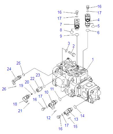708-3S-00521 708-3S-00461 Excavator Hydraulic Pump Assy For Komatsu PC40MR-2 PC50MR-2