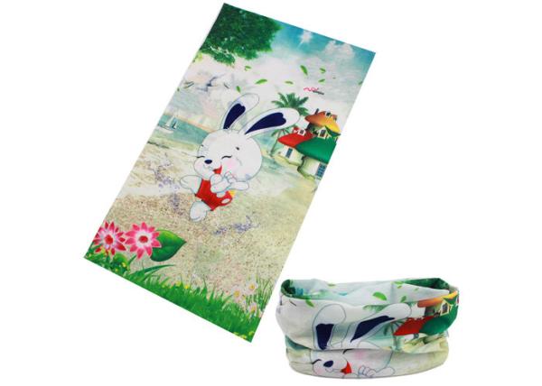Cute Rabbit Children  Multifunctional Headwear , Kids  Tube Scarf Digital Printing