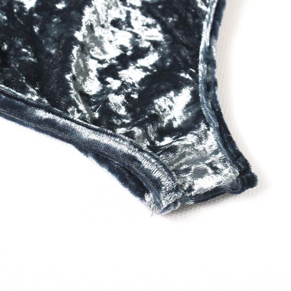 Parte superior aberta profunda do Bodysuit da roupa feita sob encomenda V para trás para as mulheres 