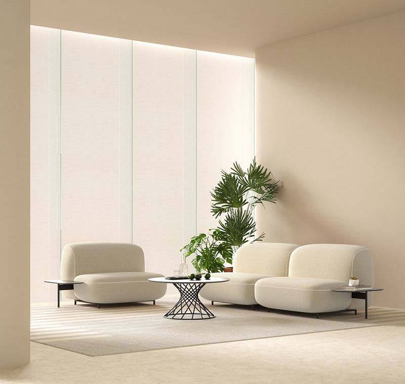 BRIC Series Modular Sectional Sofa OEM ODM Reception Sofa For Office