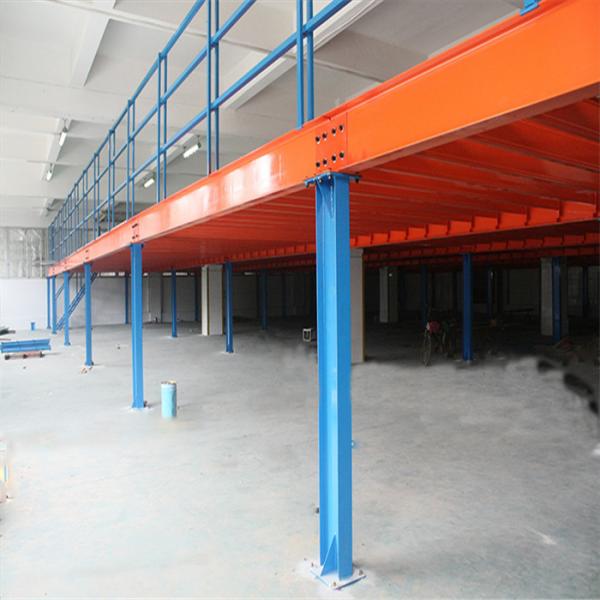 Paleta de aço ajustável industrial de 3 m de peso pesado revestida em pó de piso de mezzanine