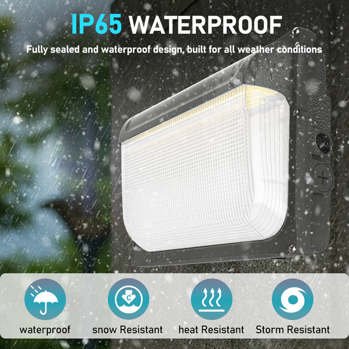 OEM Slim LED Wall Pack Light 30W 40W 60W 80W 120W 3CCT регулируемый IP65 водонепроницаемый для погрузочных док