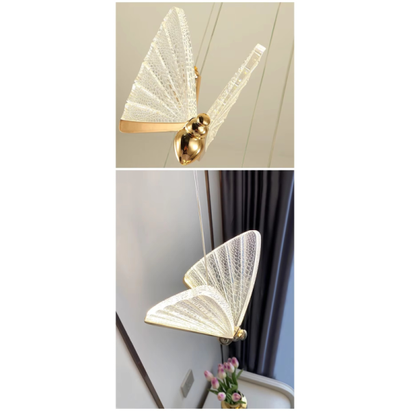 Modern Luxury LED Pendant Lamp Living Room Led Decor Chandeliers Pendant Light Simple Butterfly Hanging Light