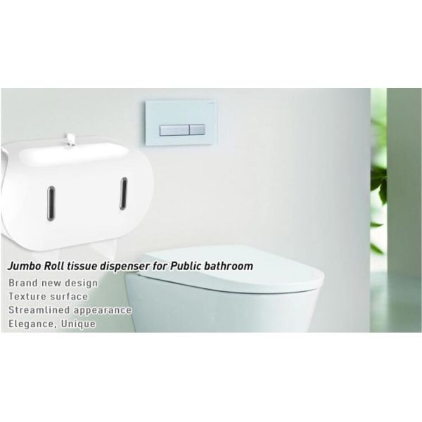 ABS Plastic Double Jumbo Toilet Paper Dispenser Special Double - Tube Design