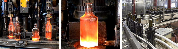 750 мл 75cl Бордо стеклянные бутылки Контейнер перерабатываемый