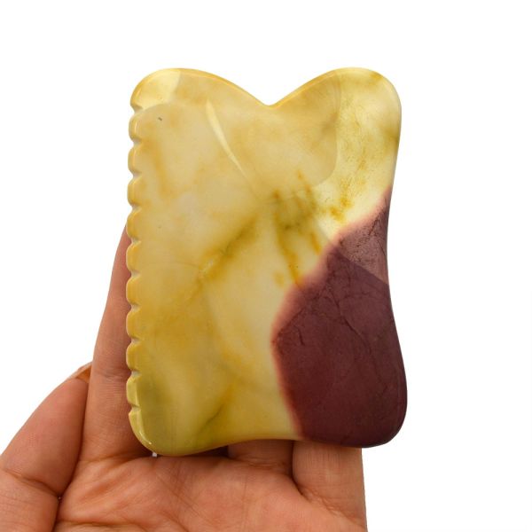 Chinese Style Mookaite Body Massage Tools For Beauty Guasha Stone Scrapping Face Gua Sha Stone Therapy Massage Tool