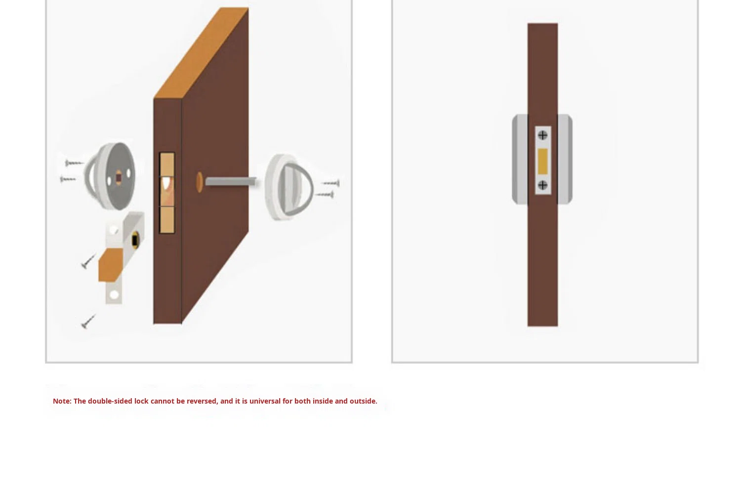 Stainless Steel Invisible Hidden Door Lock Modern Design Universal Bedroom Doors Wall-Mounted Sliding Door Closure Doors
