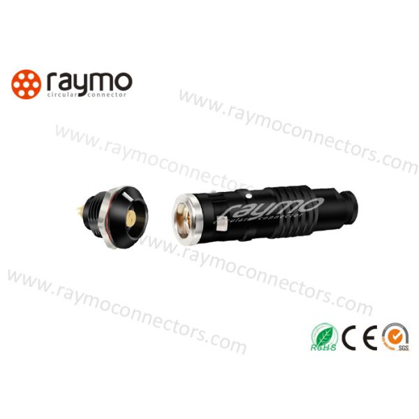 Metal Circular Push Pull Self Latching IP68 Waterproof Straight Plug FGG.2K.310