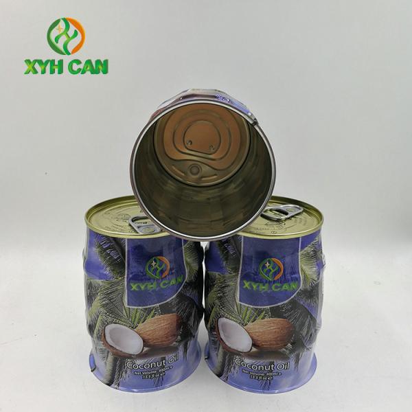 Recipiente da dimensão de Tin Can Coconut Oil Packaging 73×107mm do metal