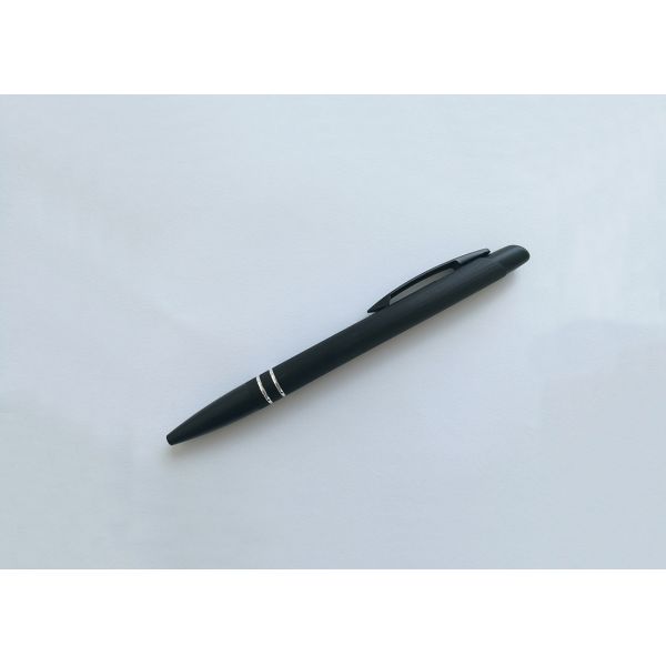 Popular clips Aluminium bar Brushed Metal Promotion Pen with Laser Logo (M112)