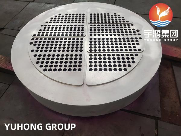 A182 F304 Stainless Steel Tube Sheet Forged Tube Sheet Evaporator Used