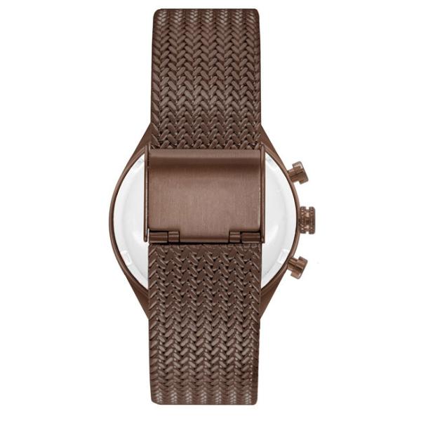 IP Bronze Coating Ladies Stainless Steel Watches , Luxury Women'S Chronograph Watch