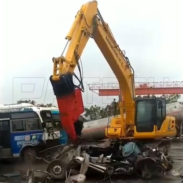Excavator Metal Shear, Vehicle Demoliton Car scrap shear for Vehicle recovery plant