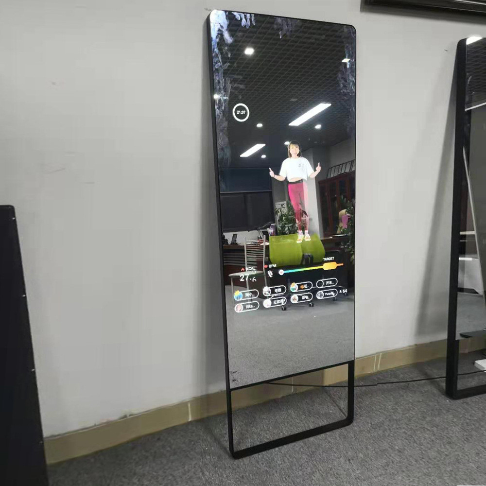 Портативный умный волшебный киоск 3d дисплея Signage цифров зеркала виртуальный