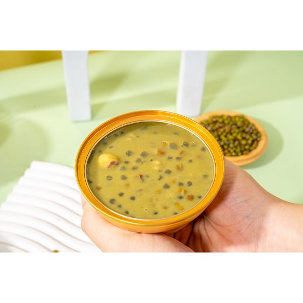 Ready to Eat Pandan Mung Bean Dessert  detox drink Летнее охлаждение Растительный Pandan Mung Bean Охлаждение десерт Веганский дружественный детоксикационный напиток